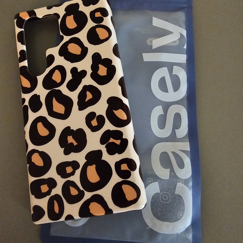 Leopard Print Phone Case - Black & Tan Animal Pattern